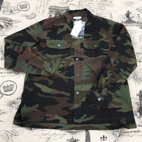 TRÈS BIEN Camo Heavy Cotton Shirt Jacket - Picture 5 of 10